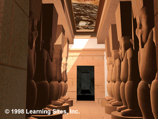 Gebel Barkal, Temple B300 Bes statues (Learning Sites model)