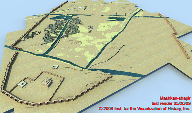 preliminary 3D model of the site