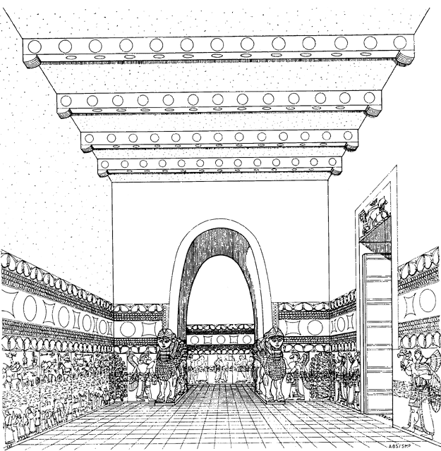 Palace Throne Room (interior) drawing