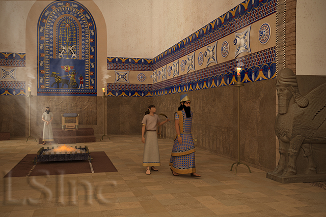 Learning Sites reconstruction of the throne room
