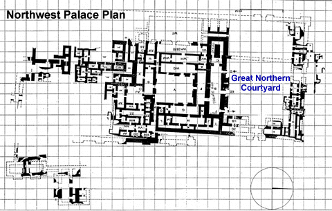 Northwest Palace of Ashur-nasir-pal II, Nimrud -- Plan