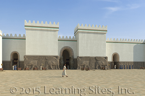 Northwest Palace, Nimrud, great courtyard