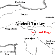 Nemrud Dagi location (click to enlarge)
