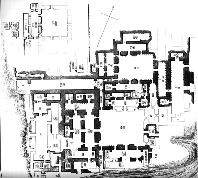 Layard's 1853 plan of the palace