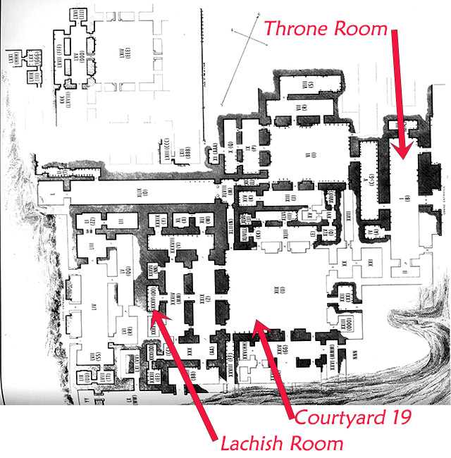 Layard's 1853 plan of the palace