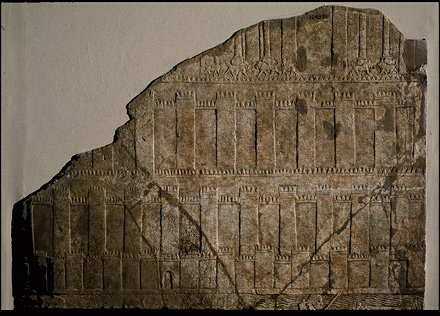 Assyrian relief that may show the Southwest Palace