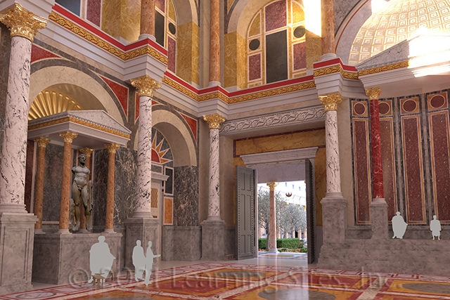 Domitian's palace throne room