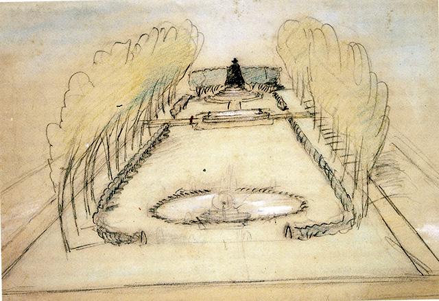 Sanford White's drawing of the park