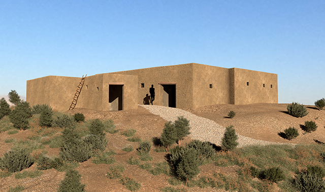 Tell Damiyah reconstruction from below
