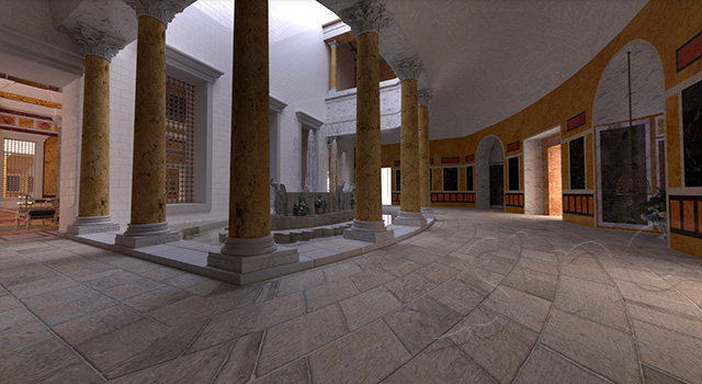 Domitian's palace fountain room